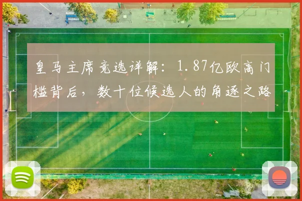 皇马主席竞选详解：1.87亿欧高门槛背后，数十位候选人的角逐之路